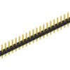 Pin header, 30 pole, pitch 2.54 mm, straight, black, SLLP109730G