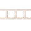 Berker B.Kwadrat Ramka poczwórna kremowa 5310148982