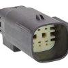 Złącze motoryzacyjne 6-pinowe Molex 2-rzędowe Męski Czarny 33482 Kabel Obudowa zagniatana Lutowie