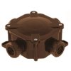 Puszka n/t hermetyczna PH PG16 75x75x33 5x4mm2 IP67 brązowa A.0035BR