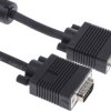 Kabel VGA złącze A Męskie złącze B Żeńskie długość 2m Czarny RS PRO 200 V DC PVC