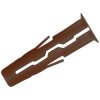 Rawlplug R-UNO-BRN-1000 Brown UNO® Plugs 7 x 30mm (Pack 1000)