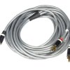 Kabel JACK 3.5 - 2RCA VITALCO 1.5m slim
