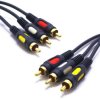 Kabel RCA 12m 3RCA - 3RCA Łezka Vitalco Rk32
