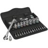 Wera 05004017001 8100 SA 7 Zyklop Metal Ratchet Set - Push-Through Square 1/4"Dr