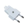 Wtyk sieciowy 230V płaski 2.5A, biały, ZN11