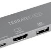 TERRATEC CONNECT C4Aluminiowy adapter USB typu C z portami USB-C PD, HDMI i 2 portami USB 3.0