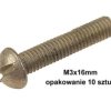 Wkręt M3x16mm patyna, kulisty; WMKP3016
