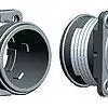 Plug housing, 12 pole, crimp connection, straight, 1103436-1