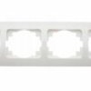 Ramka czterokrotna pozioma biała