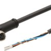 Kabel połączeniowy, 2 m, żeński M8 (gniazdo) 3-PINowy kątowy, wolny koniec przewodu, 3x0,34 mm², PUR VK205071