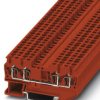 Through terminal block, spring balancer connection, 0.08-4.0 mm², 4 pole, 24 A, 8 kV, red, 3037410