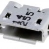 USB micro gniazdo typ AB SMD+ DIP5; 2 nogi pionowe