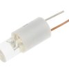 Lampka kontrolna Biały 24V dc Trzpienie przewodzące LED średnica 6.1mm długość 16mm