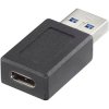 Renkforce RF-4538932 USB Adapter USB 3.2 Gen 1 A to USB-C Socket Black