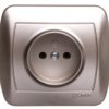 Simon Akord Gniazdo Pojedyncze B/U 16A Ip20 Satyna Metalizowana Ag1e/29