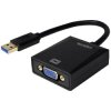 Logilink Ua0231 USB VGA Adapter Black 10Cm USB 3.0 To VGA Monitor Adapter