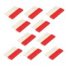 PB10S L RED-Listwa prosta 1x10 styków (długie nóżki 12mm), 2,54mm - 10 szt.