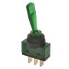 ASW-13D przełącznik dźwigniowy podświetlany 12V - zielony; ON-OFF