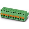 Socket header, 3 pole, pitch 5.08 mm, straight, green, 1873061