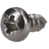 R-TECH 33-7122 Pozi Pan Head Stainless Steel Screws No.4 6.5mm - Pack Of 100