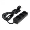Przedłużacz 3 gniazda 3m z/u 3x1.5mm2 CZARNE