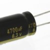 Kondensator 4700μF 6.3V dc Radialny, Otwór przelotowy Panasonic roztaw: 5mm 12.5 (Dia.) x 30mm