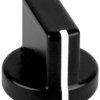 Toggle knob, 4 mm, aluminum, black, Ø 17.4 mm, H 15 mm, 5581.4631