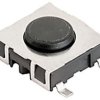 Short-stroke pushbutton, 1 Form A (N/O), 50 mA/30 VAC/42 VDC, unlit , actuator (black), 1.8 N, SMD, 1241.1601.23