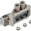 Pneumatyczny zawór elektromagnetyczny SMC 5/2 RC Elektromagnes 0.7 Mpa 5 portowy SY5000 24V dc