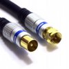 Kabel Antenowy Wtyk TV - Wtyk F Vitalco 1m Ak60
