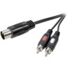 SpeaKa Professional SP-7870640 Audio & Video Cable Assemblies 1m Black