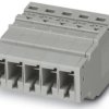 COMBI jack, push-in connection, 0.5-10 mm², 5 pole, 41 A, 8 kV, gray, 3000697