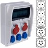 OUTLET Rozdzielnica budowlana R-BOX IP44 przenośna Wyposażona + [5P]/32A + [5P]/16A + 3x[2P+Z]/250V PAWBOL