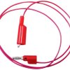 Mueller Electric BU-2030-A-48-2 Przewód pomiarowy złącze męskie bananowe 4 mm zaciski krokodylowe 1.2 m czerwony 1 szt.