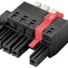 Weidmüller 2628730000 Obudowa złącza pin żeńskiego na kabel BVFL 7.62HP/03/180MF2 BCF/06R SN BK BX, piny: 3, 35 A, 42 sz