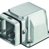 Surface mount housing, size Han-Yellock 10, zinc die casting, push button locking, IP65/IP67, 11200030800