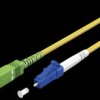 59653 Simplex FO patch cable, SC-APC (8°)<>LC-UPC,yellow, 15 m