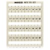 WAGO 209-602 WSB Quick Marker Vertical (1-10) 10ea White