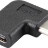 Renkforce USB 3.2 Gen 2 (USB 3.1 Gen 2) adapter [1x złącze męskie USB-C - 1x złącze żeńskie USB-C] pod kątem 90° w prawo