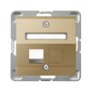 IMPRESJA Obudowa gniazda pojedyncze typu Keystone skośna złoty metalik GPK-1YS/p/28 OSPEL