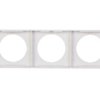 Integro Classic Ramka potrójna pionowa śnieżnobiała 9181919