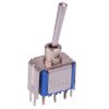 5246YAB23 APEM On-On Miniature PCB Toggle Switch DPDT 4A 30VDC