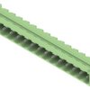 Pin header, 15 pole, pitch 5.08 mm, angled, green, 1475560000