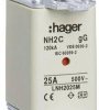 Hager LNH2025M Bezpiecznik NH 25 A 3 szt.