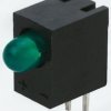 Wskaźnik LED PCB L-710A8EW/1LGD 1-diodowy kolor diod Zielony Kąt prosty 40 ° Kingbright 3 mm (T-1) 2.5 V