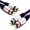 RKD200 kabel przyłączeniowy 2x RCA - 2x RCA CINCH do przesyłania audio i wideo 2,5m Vitalco