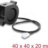 67489 Radial Fan / Blower Fan 12 V DC 40 x 40 x 20 mm with 3 pin fan c
