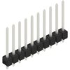 Pin header, 10 pole, pitch 2.54 mm, straight, black, 10054250