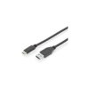 Digitus AK-300146-010-S USB cable USB 3.2 1st Gen USB-C USB-A 1m Black
